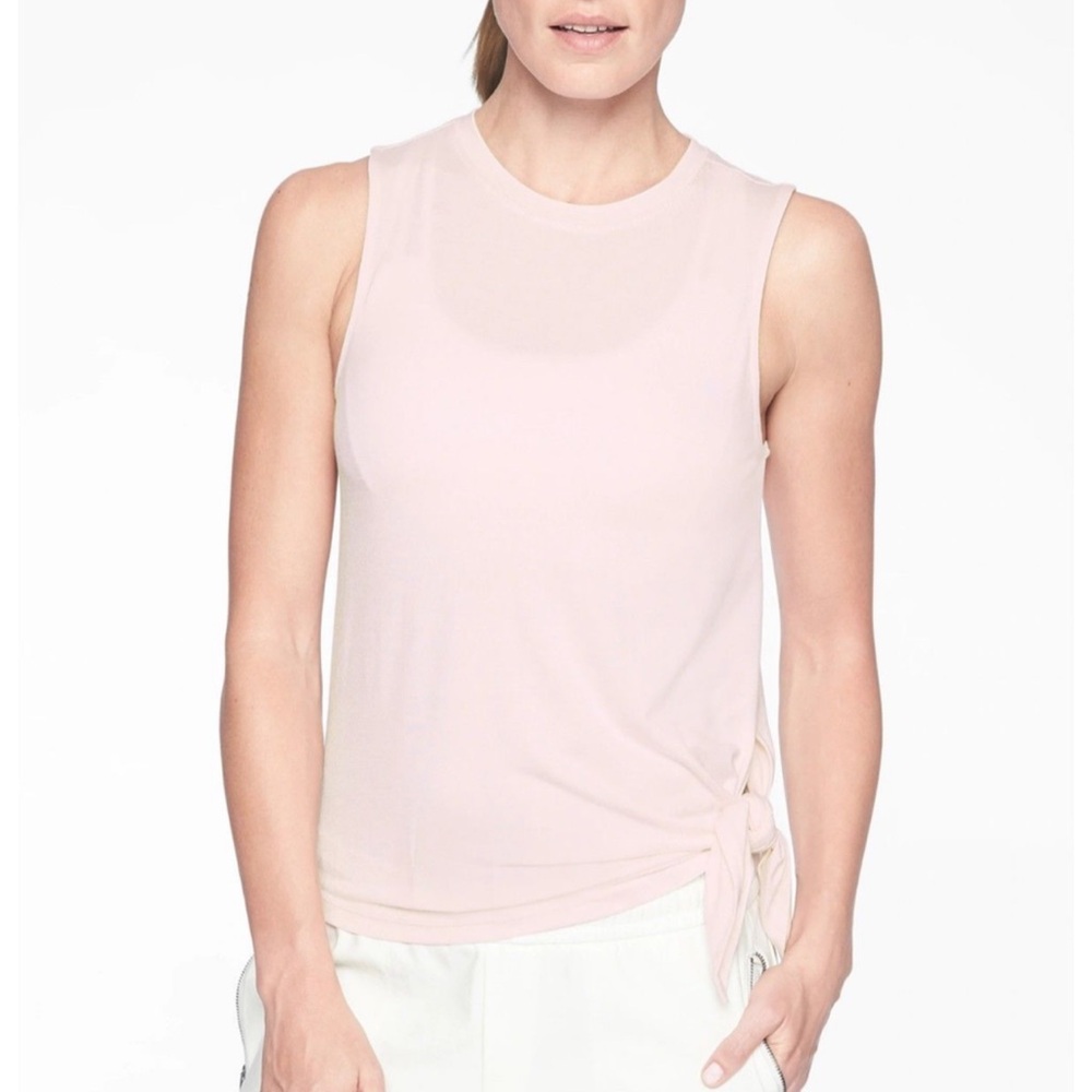 Athleta Cloudlight Asymmetrically Side Tie Top - image 6